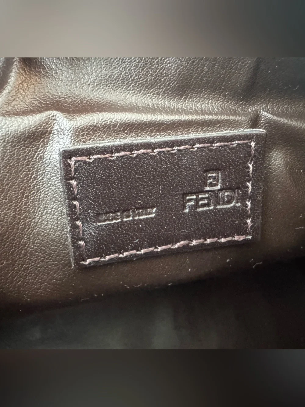Fendi Zucca Spalmati Fortune Fish Small pouch vintage